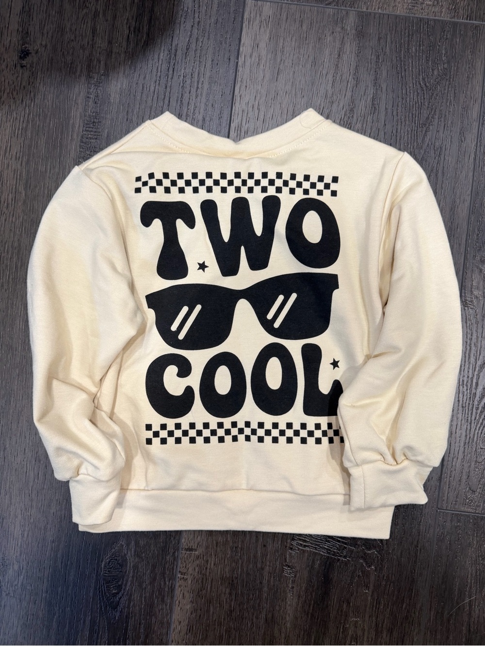 Others Follow Cream 'Two Cool' Graphic Sweatshirt - Picture 2 of 2